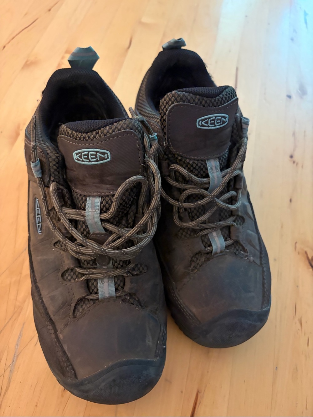 KEEN Men's Dark Brown Trail Lace-Up Athletic Shoes